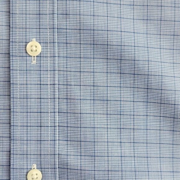 Lauren Ralph Lauren Button-Up Shirt 16 34/35 Blue Label Quiet Luxury Slim Fit - Picture 10 of 16
